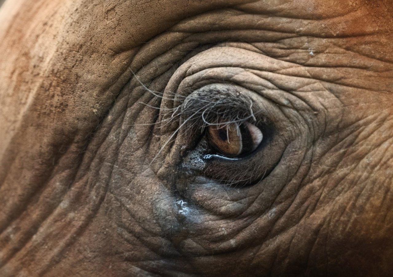 closeup of an elephant