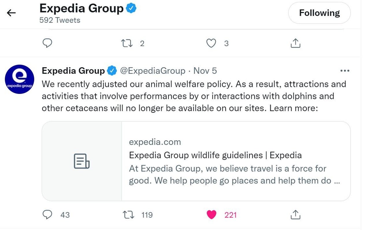 expedia dolphin announcement