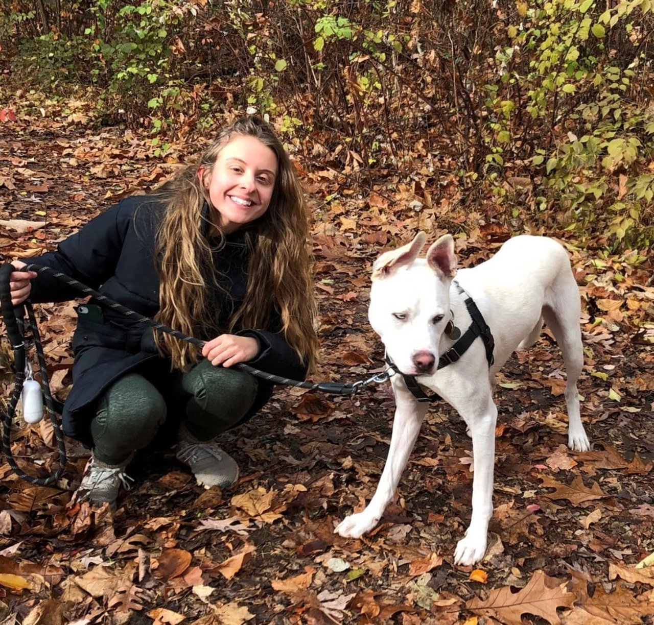 Meganne with her pup Moon