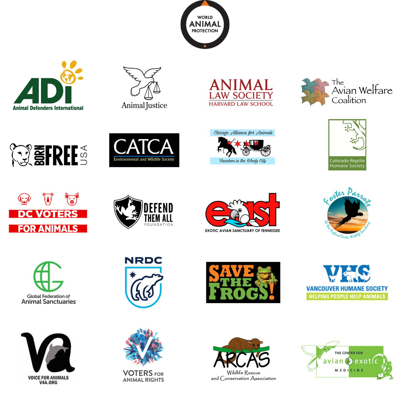 logos of all the orgs that signed the letter to BC Partners and PetSmart