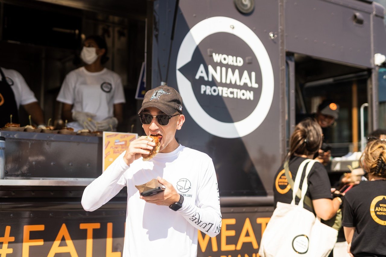 World Animal Protection team in front of our food truck