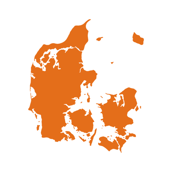 Denmark map.