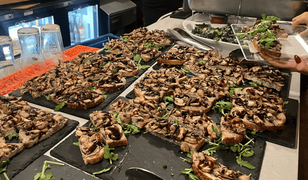 Climate Week NYC 2025 Trivia Night food.