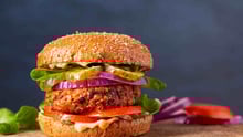 A vegan hamburger.