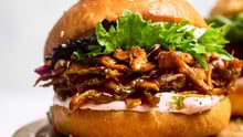 Vegan pulled chicken sandwiches from Make It Dairy Free.