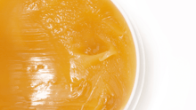 A honey-colored balm made with lanolin.