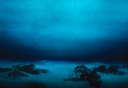 At the bottom of the sea.