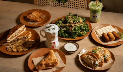 A shot of menu items at Vegan Cuban Cuisine in Miami, FL.