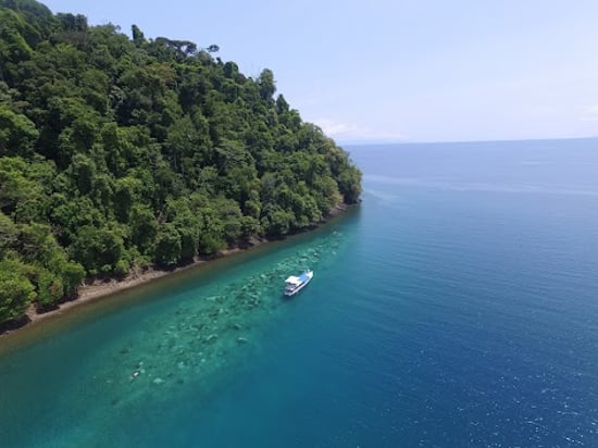 View of a boat tour in Gulfo Dulce. Credit: Changing Tide Tours