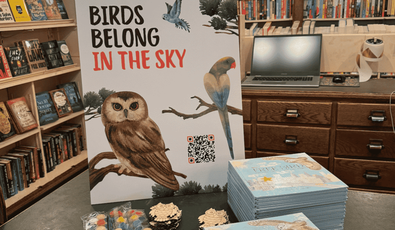 The NYC launch of the new children’s book Free Bird: Flaco the Owl’s Dreams Take Flight.