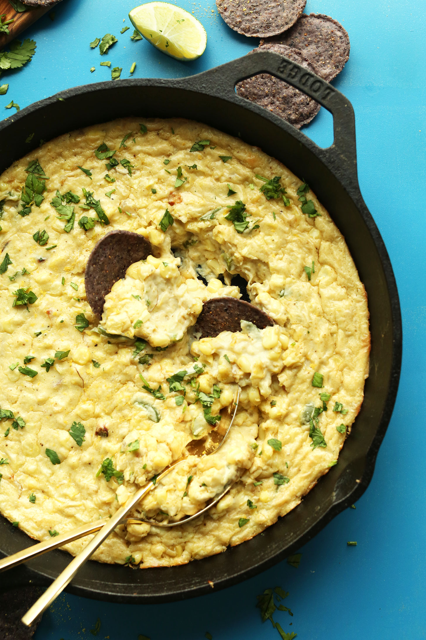 Vegan cheesy Jalapeño corn dip