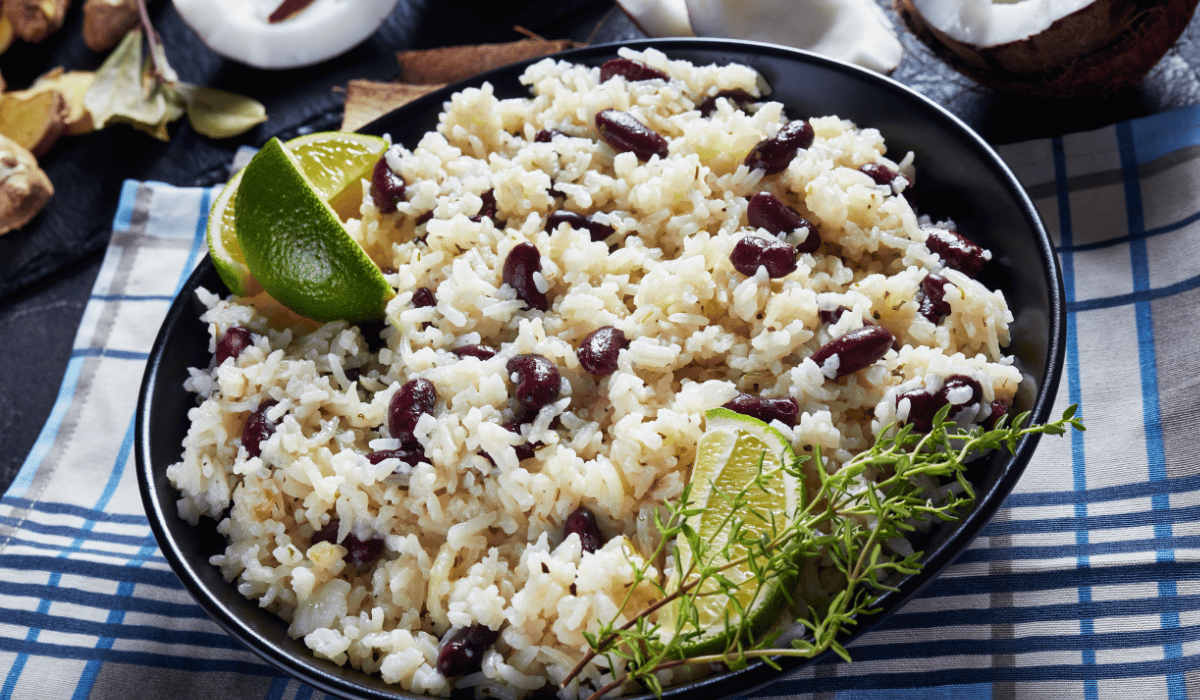 Caribbean rice and peas.