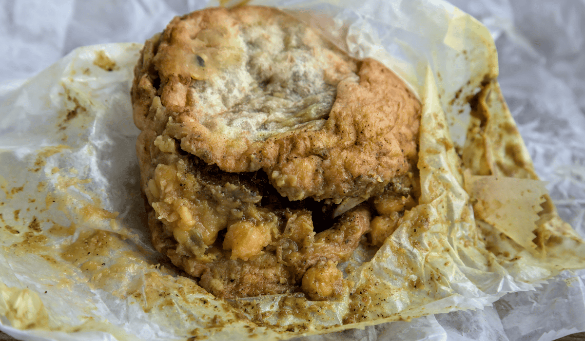Doubles, a Trinidadian street food.