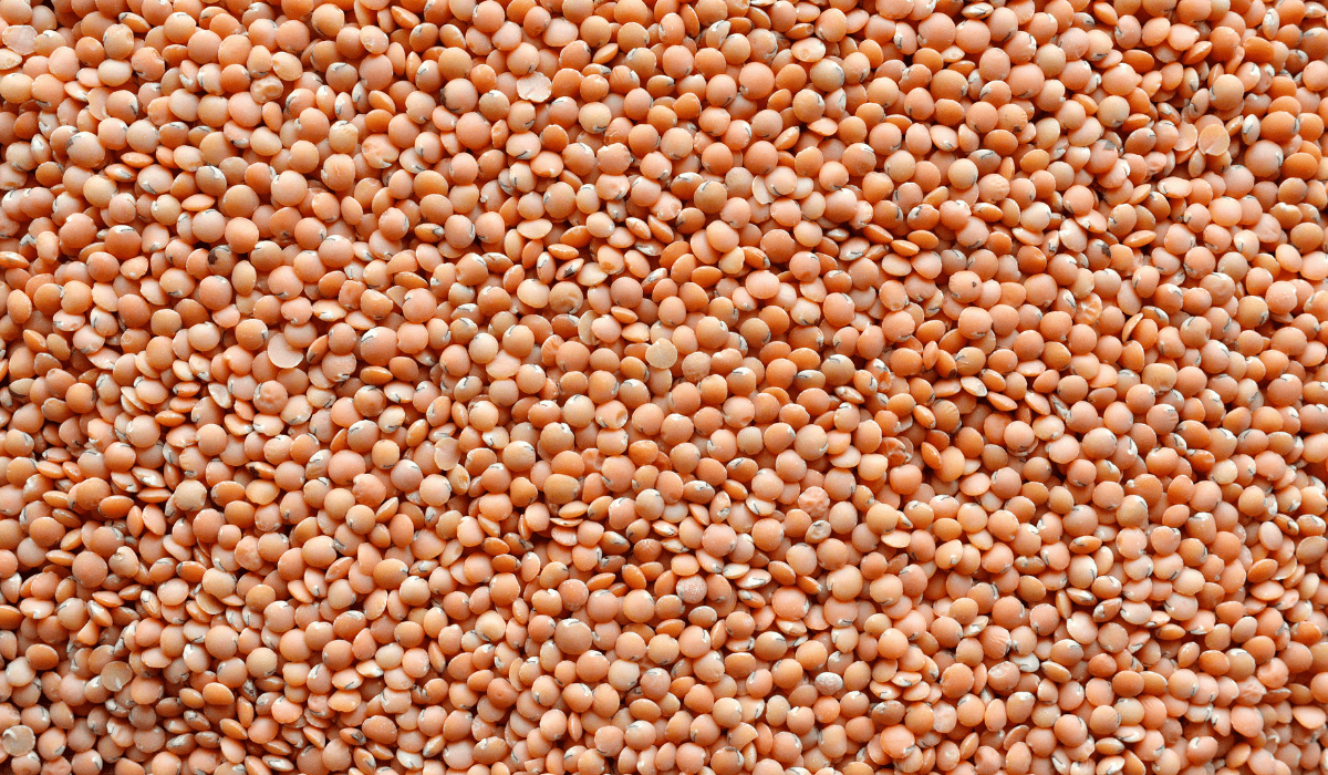 Red lentils.