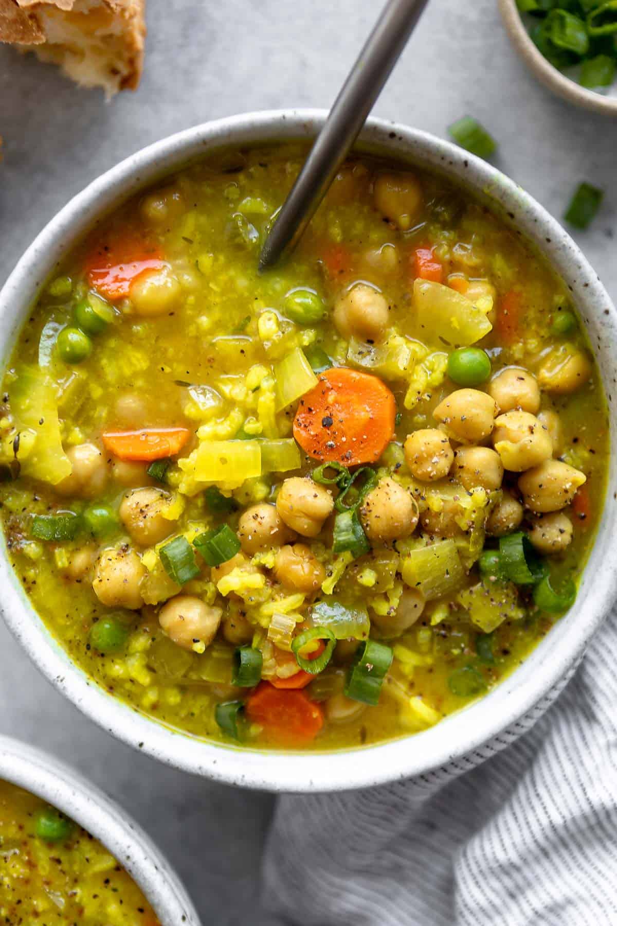 Lemon chickpea soup