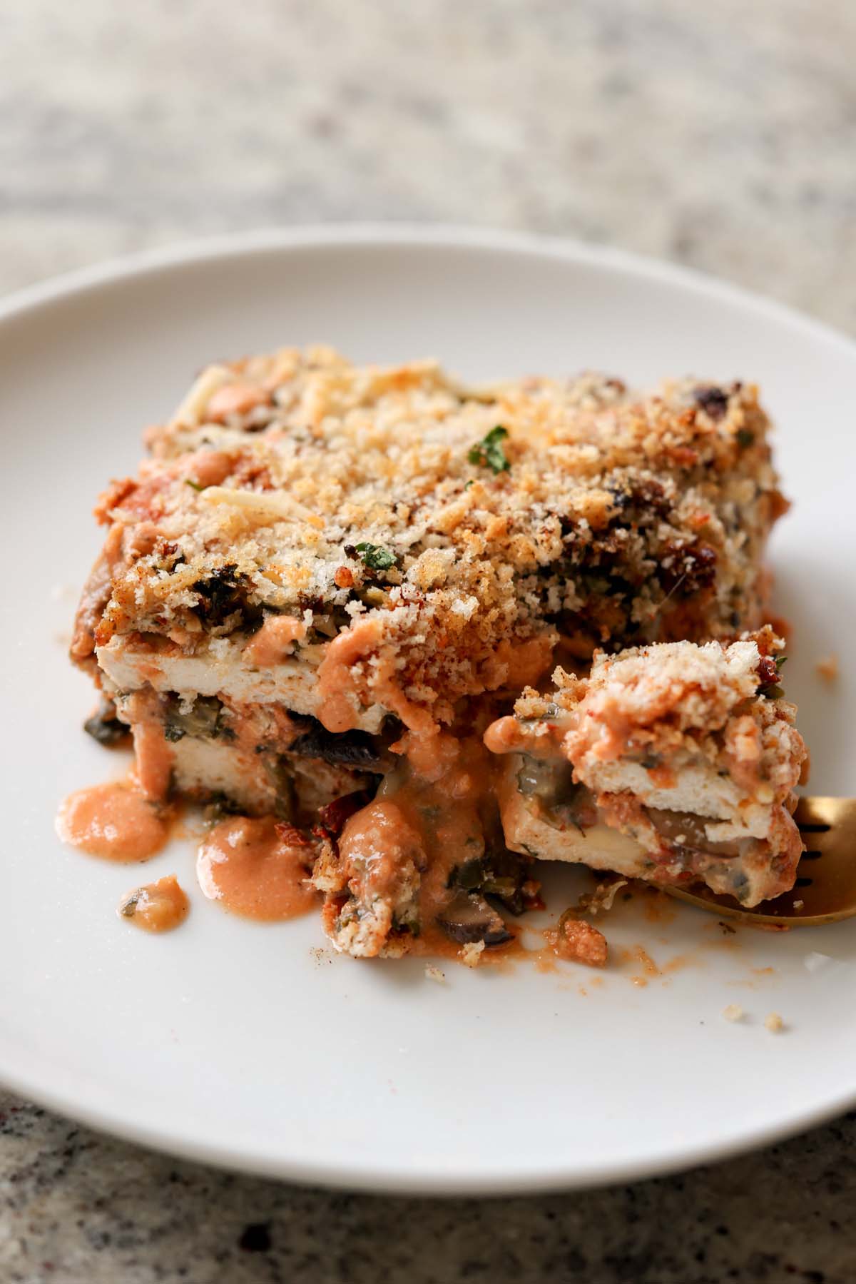 Marry Me tofu lasanga bake.