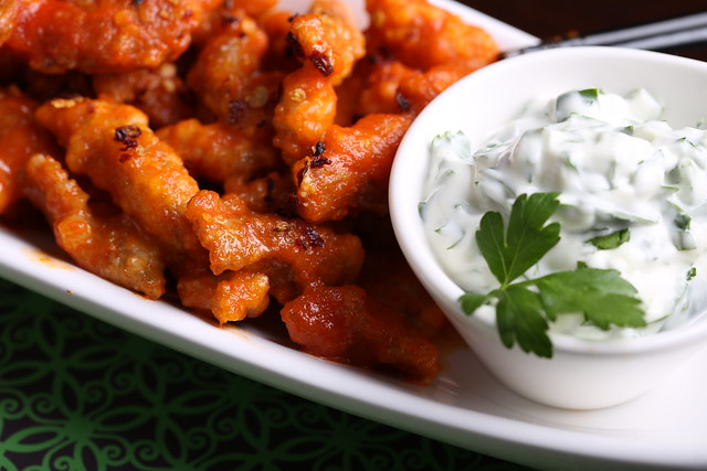 Vegan buffalo wings.