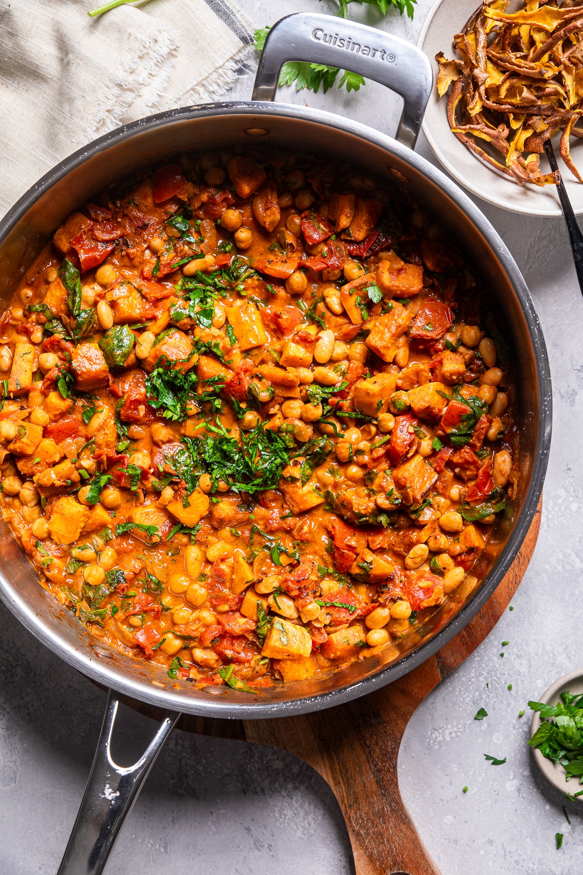 Vegan sweet potato stew.