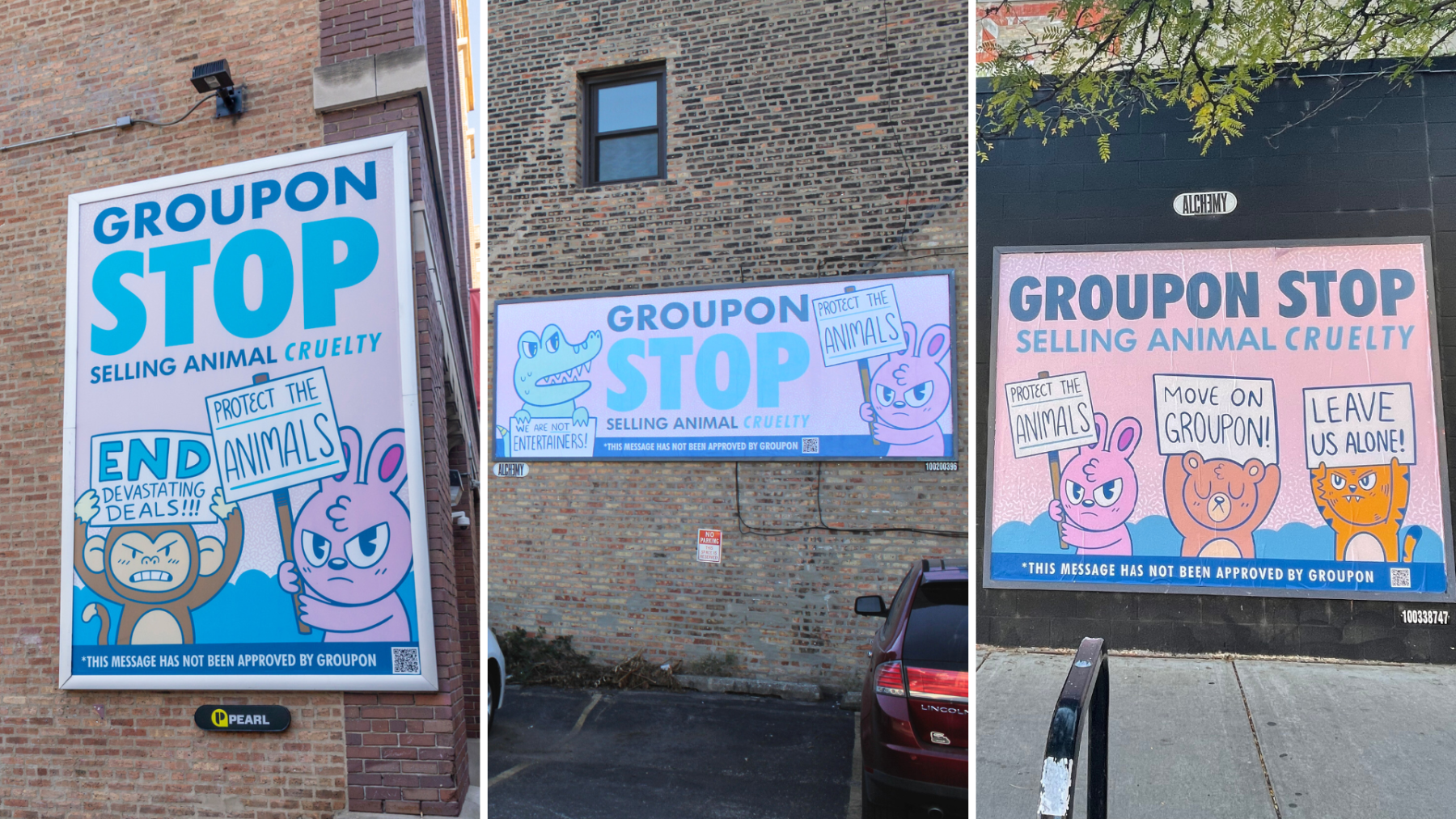 Groupon billboards in Chicago.