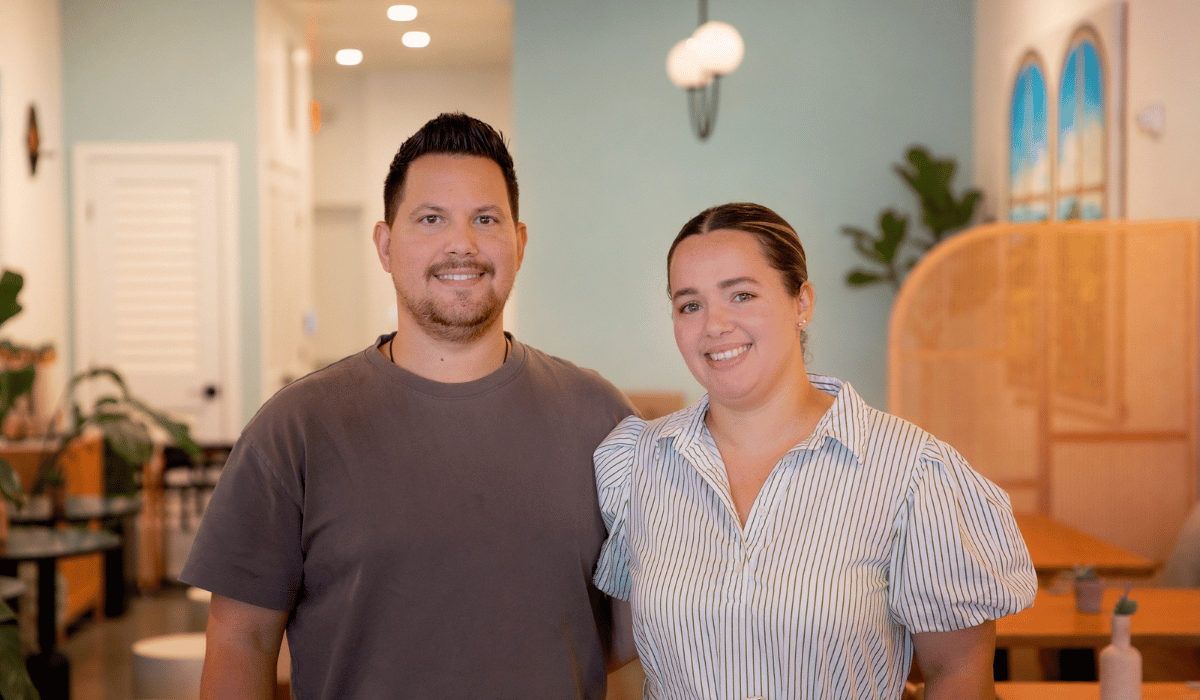 Liz Machado and her husband Steven Rodriguez, founders of Vegan Cuban Cuisine in Miami, FL.